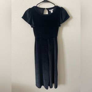 Elegant Black Velvet Dress